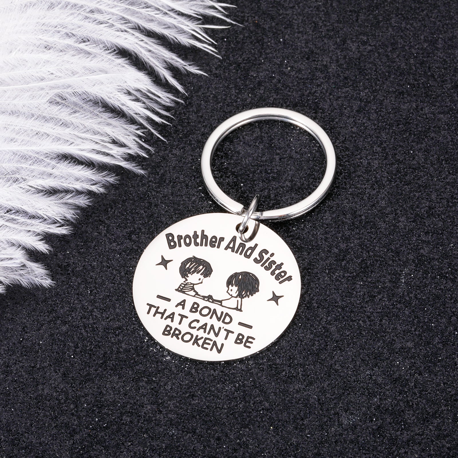 Little Sister Sisters Keychain Sister Birthday Gifts Sisters And