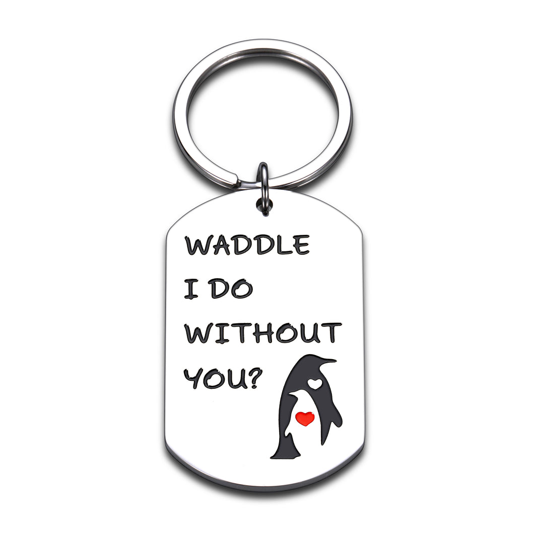 Cute Valentines Penguin Gift for Boyfriend Girlfriend Adults Couple Gifts for Husband Wife Him Her Anniversary Wedding Christmas Birthday Gift for Hubby Wifey Bride Groom Penguin Lover Women Men