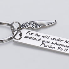 Load image into Gallery viewer, Bible Verse Christian Keychain Gifts for Men Women Friends Inspirational Religious Easter Prayer Baptism Key Chain for Godson Goddaughter Birthday Christmas Thanksgiving Present for Him Her
