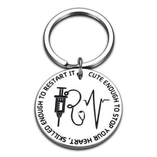 Load image into Gallery viewer, Funny Nurse Gifts for Women Men Nurse Keychain for 2021 Graduation Nursing Medical Students Nurses Day Week RN LPN Doctor Appreciation Gift Birthday Christmas Valentine Gift for Coworker Friends

