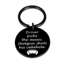 Load image into Gallery viewer, Funny Supernatural Fan Keychain Gift for Men Women SPN TV Show Merchandise Music Lover Driver Gifts for Best Friend Coworker Trucker Bus Driver Birthday Christmas Graduation Keyring
