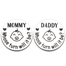 Load image into Gallery viewer, Fun New Parents Decision Coin Gifts for Mom Dad Baby Shower First Time Mommy Daddy to Be Newborn Baby Gift Pregnancy Birthday Fathers Mothers Day Christmas for Women Men Coin Present Double Sided
