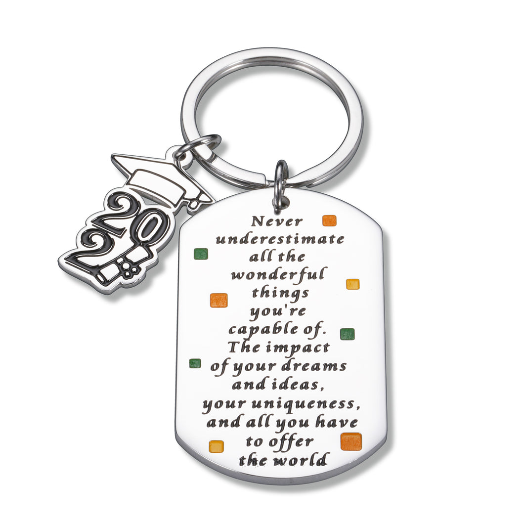 2021 Graduation Keychain Gifts for Women Men Class of 2021 Students Daughter Son