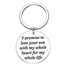 Load image into Gallery viewer, Mother Father in Law Keychain Wedding Valentines Day Gifts for Mother Father of Groom Future Mother in Law from Bride Mothers Day Fathers Day Christmas Stocking Stuffer Present for Him Her
