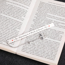 Load image into Gallery viewer, Nurse Gift Bookmark for Women Nurse Week Appreciation Gift for Nurses Practitioner 2022 Graduation Gift for Nursing School Students Nurse Day Birthday Christmas Gifts Bulk Keepsake for Book Lovers
