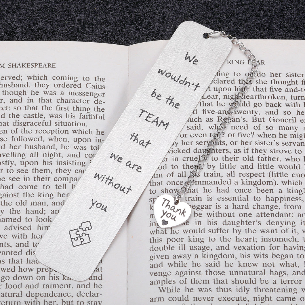 Thank You Gift Coworker Leaving Gift for Women Men Employee Appreciation Gift Bookmark for Colleague Team from Leader Boss Mentor Birthday Christmas Retirement Farewell Office Gift for Team Members