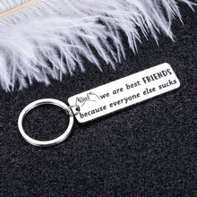 Load image into Gallery viewer, Funny Friend Gifts Keychain for Best Friend BFF Birthday Christmas Graduation Friendship Gifts for Sisters Brothers Besties Go Away Long Distance Wedding Present for Women Coworker Keepsake
