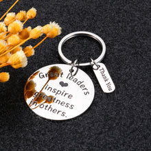 Load image into Gallery viewer, Leader Appreciation Gift Keychain for Men Women Boss Lady Boss Day Birthday Gifts for Supervisor Team Leader Manager Mentor Thank You Retirement Leaving Farewell Gifts for Coworker Colleague Friend

