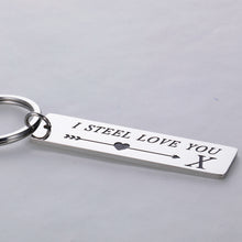 Load image into Gallery viewer, 11th Steel Anniversary Keychain Gifts for Him Her Birthday Valentine Christmas Gift for Husband Wife Hubby Wifey Funny Couple Gift for Women Men Girlfriend Boyfriend Lover Stocking Stuffer
