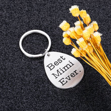 Load image into Gallery viewer, Grandma Gifts Keychain for Mimi Grandmother Mothers Day Birthday from Granddaughter Grandson Best Mimi Ever Appreciation Thanksgiving Christmas Gift for Granny Nana from Grandkids Keepsake Keyring
