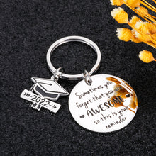 Load image into Gallery viewer, Inspirational Graduation Gift for Him Her Class 2022 Keychain Middle High School Graduation Gift for Students Daughter Son Boys Girls College Master Senior Grad Gifts for Nurse Law Friends Women Men
