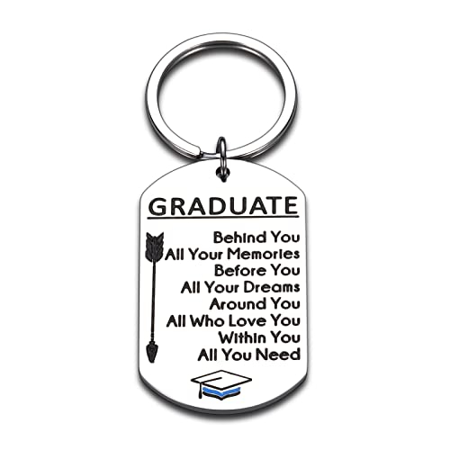 2023 Graduation Gift for Him Her Inspirational Keychain High School Graduation Gift for Girls Boys Students Kid Birthday Christmas Farewell Gifts for Daughter Son Nurse Friends Women Men