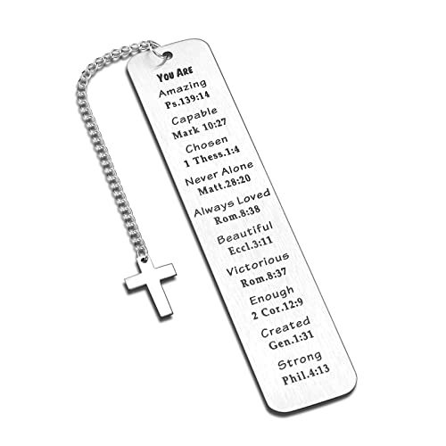 Christian Gifts for Women Men Inspirational Birthday Christmas Religious Bookmark Gift for Girls Daughter Book Lovers Bible Verse Faith Gift for Friends Coworker Graduation for Students Him Her