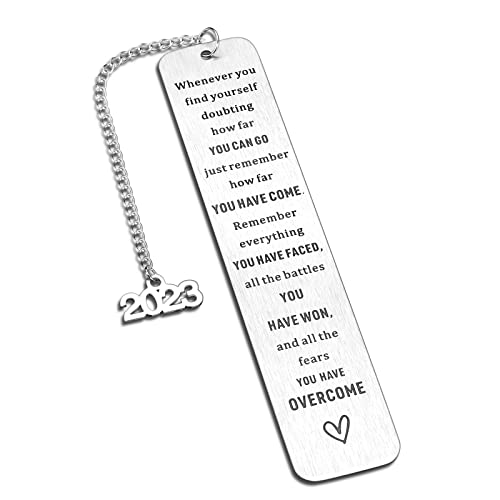 2023 Inspirational Graduation Bookmark Gifts for Women Men Middle High School Graduation Gifts for Students Daughter Teen Son Boys Girls College Master Class 2023 Grads Gifts for Nurse Friends Him Her