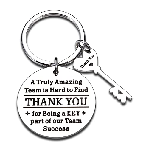 Thank You Office Gifts for Coworker Colleagues Women Men Birthday Boss Day Christmas Employee Appreciation Gift Keychain for Leader Mentor Team Members Staff Friend Retirement Goodbye Leaving Away