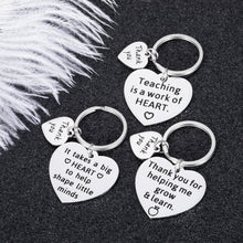 Load image into Gallery viewer, Teacher Appreciation Gifts 3PCS Keychain Teachers Day Graduation for Women Men Birthday Thank You Gift from Students Back to School Christmas Jewelry for Teachers
