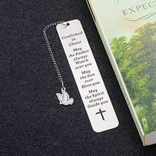 Load image into Gallery viewer, Religious Gifts for Men Women Inspirational Bookmark Christian Baptism Birthday Christmas Gifts for Him Her Godson Goddaughter Graduation Bible Verse Easter Gift for Book Lover Son Daughter Friends
