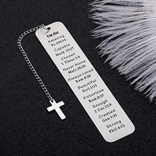 Load image into Gallery viewer, Christian Gifts for Women Men Inspirational Birthday Christmas Religious Bookmark Gift for Girls Daughter Book Lovers Bible Verse Faith Gift for Friends Coworker Graduation for Students Him Her
