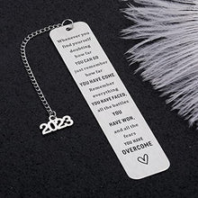 Load image into Gallery viewer, 2023 Inspirational Graduation Bookmark Gifts for Women Men Middle High School Graduation Gifts for Students Daughter Teen Son Boys Girls College Master Class 2023 Grads Gifts for Nurse Friends Him Her
