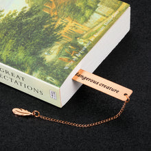 Load image into Gallery viewer, Book Lover Gift for Woman Inspirational Bookmark Graduation Birthday Valentine Gift for Female Friends Nerd Teen Girls Daughter Mom Teacher Christmas Bookmark Gift for Coworker Boss Lady Rose Gold
