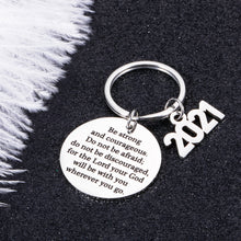 Load image into Gallery viewer, Christian Graduation Gifts Keychain for Him Her 2021 High School College Students Bible Verse Religious Inspirational 2021 Senior Master Graduation Gifts for Friends Nurse Daughter Son Christmas
