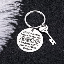 Load image into Gallery viewer, Thank You Office Gifts for Coworker Colleagues Women Men Birthday Boss Day Christmas Employee Appreciation Gift Keychain for Leader Mentor Team Members Staff Friend Retirement Goodbye Leaving Away
