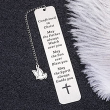 Load image into Gallery viewer, Religious Gifts for Men Women Inspirational Bookmark Christian Baptism Birthday Christmas Gifts for Him Her Godson Goddaughter Graduation Bible Verse Easter Gift for Book Lover Son Daughter Friends
