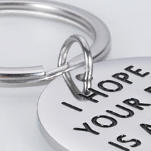 Load image into Gallery viewer, Funny Couple Keychain Gifts Boyfriend Girlfriend I Hope Your Day is As Nice As My Butt Gag Keychain Birthday Valentine’s Day Anniversary Wedding Gifts for Best Friends BFF Men Women
