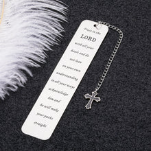 Load image into Gallery viewer, Inspirational Religious Gifts Bookmark for Men Women Faith Christian Gifts Cross Bookmark Bible Verse Easter Birthday 2023 Graduation Christmas for Him Her Baptism Bookmark for Godson Goddaughter
