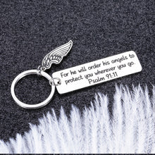 Load image into Gallery viewer, Bible Verse Christian Keychain Gifts for Men Women Friends Inspirational Religious Easter Prayer Baptism Key Chain for Godson Goddaughter Birthday Christmas Thanksgiving Present for Him Her
