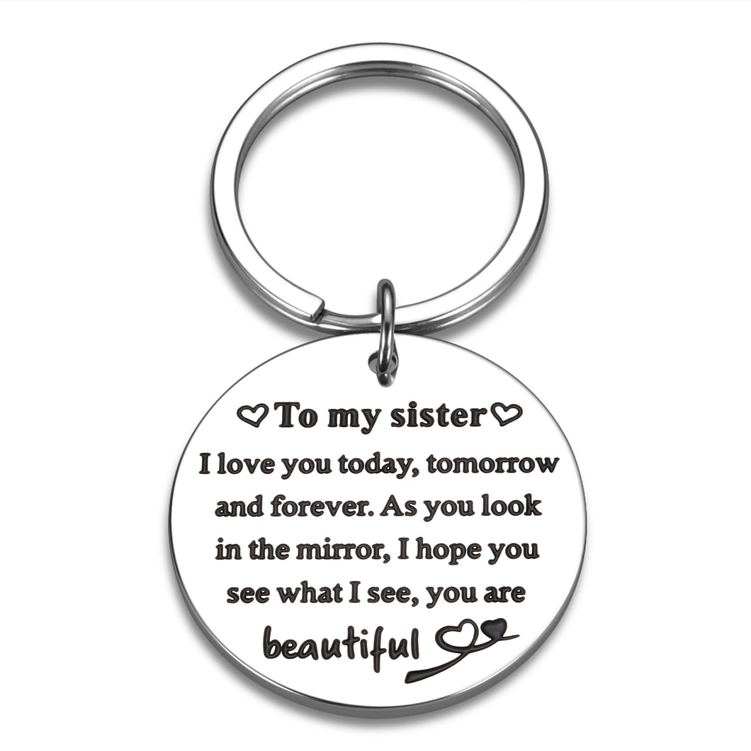 Sister Gift from Sister Brother Friends Birthday Christmas Graduation Inspirational Gift for Best Friend Big Little Sister Valentine Wedding Long Distance Gift for Teen Girls Soul BFF Bestie Women