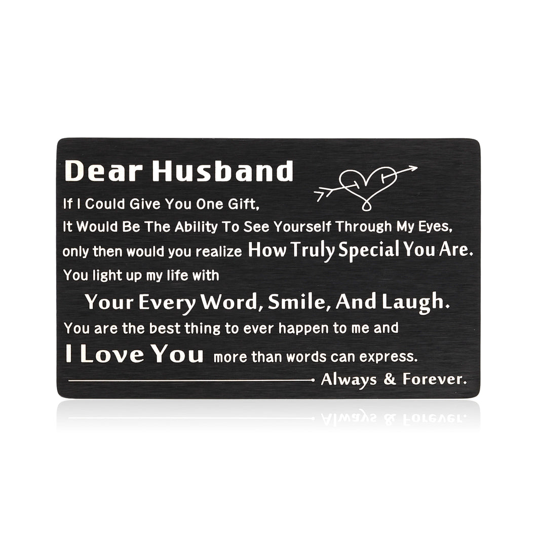 I Love You Wallet Card Insert for Husband Valentine Wedding Anniversary Engagement Gift for Him from Wife Her Xmas Stocking Stuffers Gift for Men Fiance Groom Bride Birthday Gift for Boyfriend
