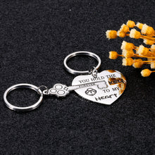 Load image into Gallery viewer, 2Pcs Valentine Couple Gifts for Boyfriend Girlfriend Anniversary Birthday Valentines Day Keychain for Him Her Husband Wife Matching Heart Wedding Gift for Newlywed Fiance Fiancee Love You Gift

