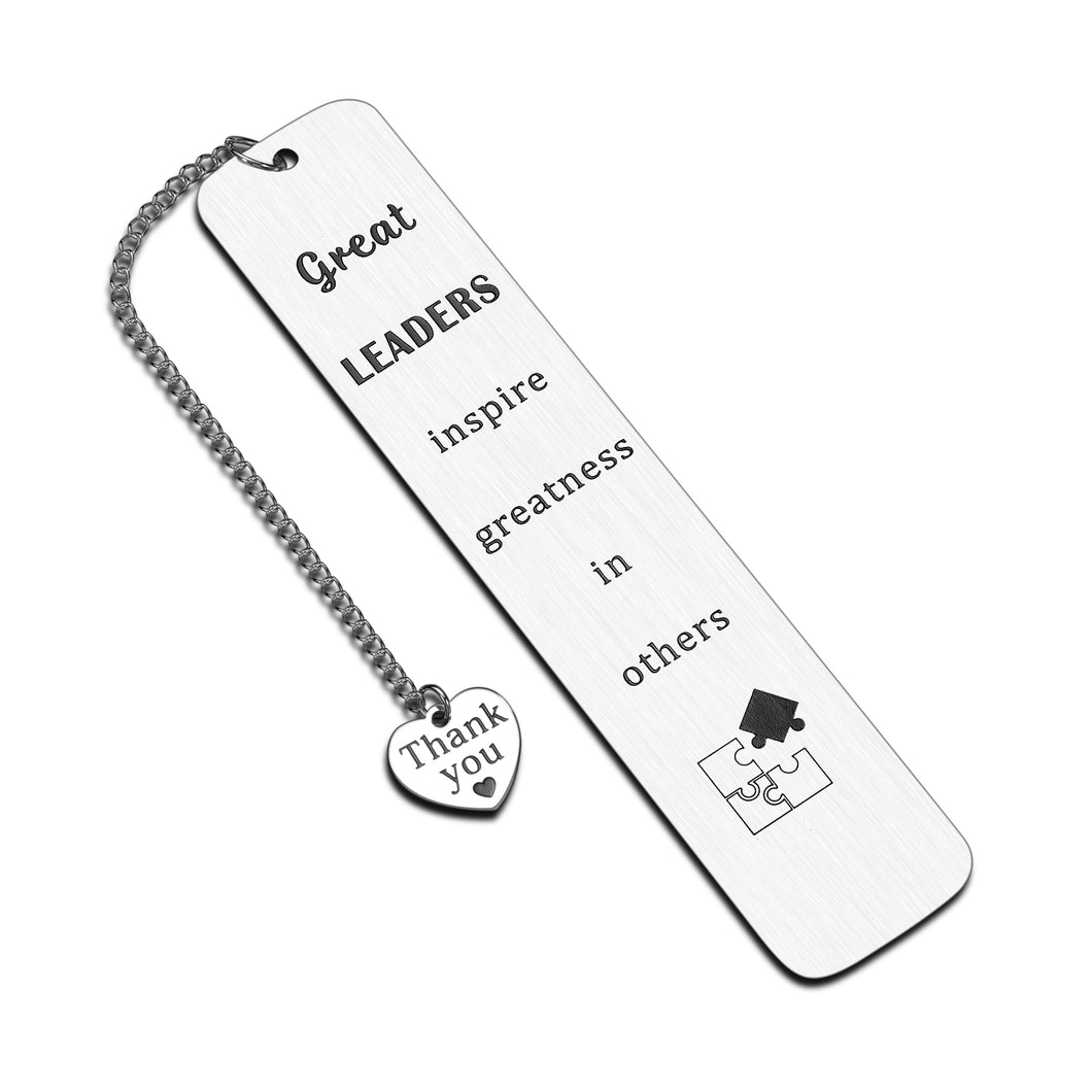 Boss Appreciation Gift Leader Birthday Christmas Gift Bookmark for Book Lover Mentor Boss Day Retirement Promotion Thank You Gift for Manager Supervisor Women Men Leaving Farewell for Coworker Him Her