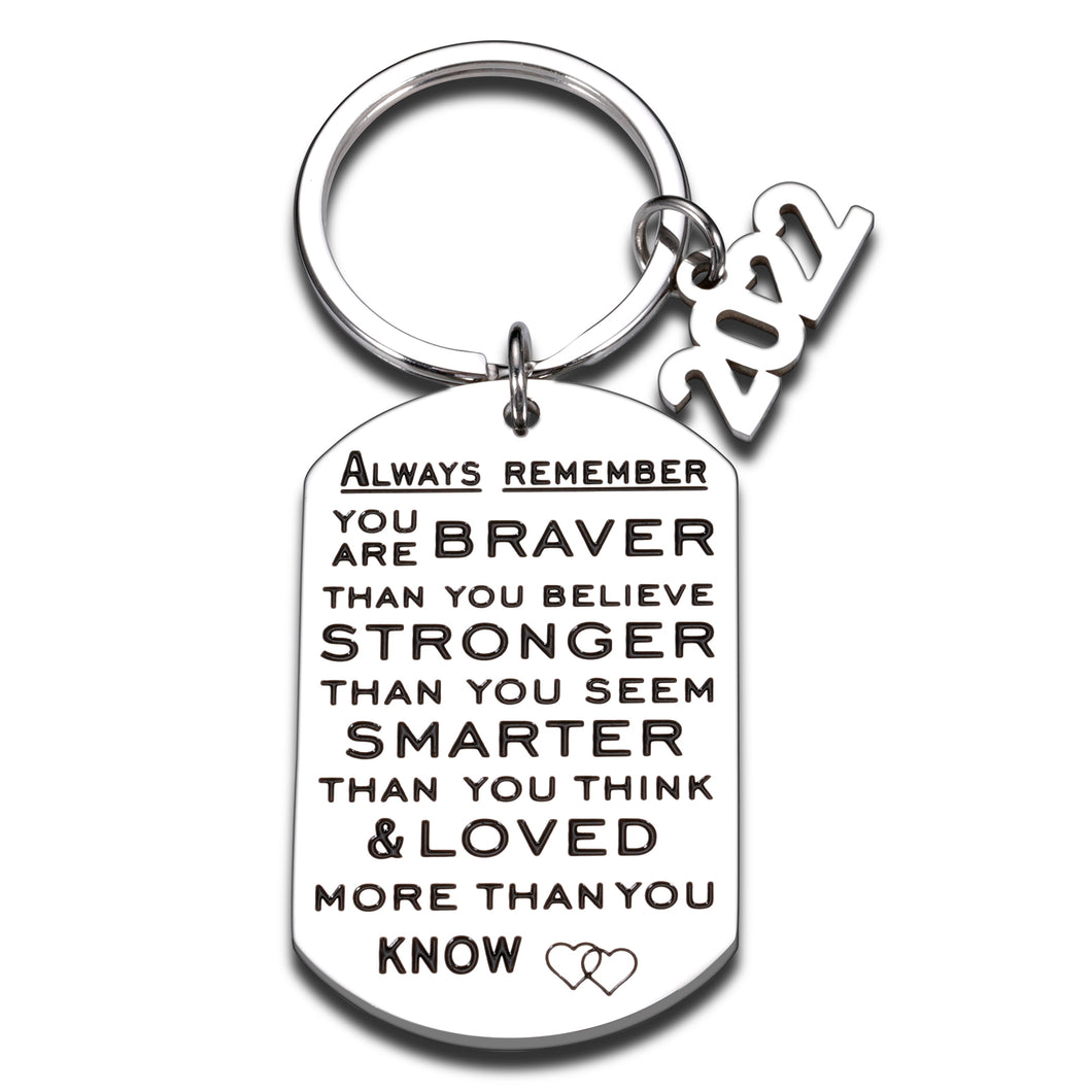 2022 Graduation Gift for Him Her Inspirational Keychain Middle High School Graduation Gift for Students Boys Girls Kid Birthday Christmas Farewell Gifts for Daughter Son Nurse Friends Women Men
