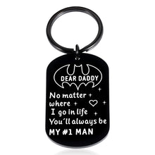 Load image into Gallery viewer, Fathers Day Keychain Dad Gifts for Daddy Father from Daughter Son Birthday Valentine Christmas Gift for Men Stepdad New Dad Wedding Anniversary for Husband from Wife Kids Stocking Stuffers
