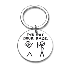 Load image into Gallery viewer, Funny Friendship Gifts Keychain for Best Friend BFF Sisters Birthday Christmas Valentine Gifts for Daughter Son Boys Girls I Got Your Back Graduation for Women Men Gag Present for Besties Brother
