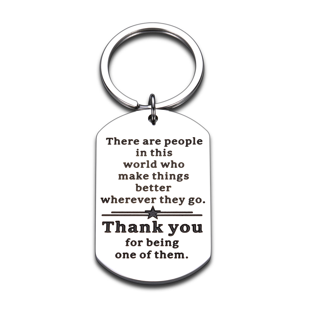 Thank You Gift for Women Men Coworker Employee Appreciation Boss Day Christmas Gift for Boss Leader Teacher Office Retirement Going Leaving Away Gift Inspirational Keychain for Friend Coach Colleague