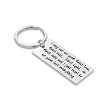 Load image into Gallery viewer, Keychain for Boyfriend Husband Girlfriend Wife Gift for Birthday Valentine’s Day Christmas Day Couples Love I Want to Be Your Last Everything Keyring for Him Her
