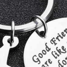 Load image into Gallery viewer, Friendship Gifts for Best Friend Birthday Keychain Good Friends Are Like Stars Long Distance Anniversary Graduation Gift for Sisters Teen Girl BFF Going Away Present for Her Him
