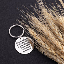 Load image into Gallery viewer, Graduation Inspirational Gifts Keychain for Class of 2021 Her Him Motivational Birthday Gift for Daughter Son Best Friends Go Confidently in The Direction of Your Dream for Teen Girls Boys Women Men

