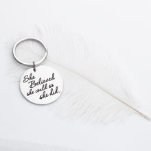 Load image into Gallery viewer, Nurse Gifts Graduation Keychain for Women Her Class of 2021 She Believed She Could So She Did Inspirational RN LPN Medical Students Graduates Gift for Nurses Daughter Girl
