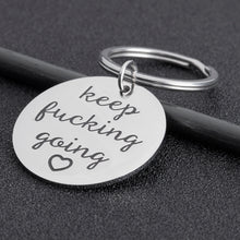 Load image into Gallery viewer, Inspirational Gifts Keychain for Women Men Christmas Birthday Back to School Gift for Best Friends Graduation Friendship Gift Keep Going for Graduates Nurses Lawers Boys Girls Key Chain Present
