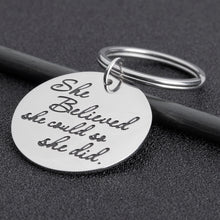 Load image into Gallery viewer, Nurse Gifts Graduation Keychain for Women Her Class of 2021 She Believed She Could So She Did Inspirational RN LPN Medical Students Graduates Gift for Nurses Daughter Girl
