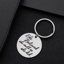 Load image into Gallery viewer, Nurse Gifts Graduation Keychain for Women Her Class of 2021 She Believed She Could So She Did Inspirational RN LPN Medical Students Graduates Gift for Nurses Daughter Girl
