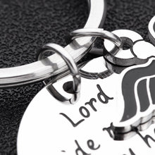 Load image into Gallery viewer, Nurse Prayer Keychain Gift for Nursing School Graduate Lord Guide My Hands Personalized Gift for Medical Students RN Graduation Birthday Christmas Gift for Nurse

