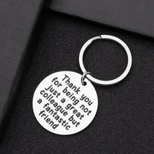Load image into Gallery viewer, Coworker Leaving Gifts Keychain for Friends Colleague Going Away Retirement Birthday Appreciate Gift for Boss Supervisor Leader Thank You Gift Boss Day Christmas Goodbye Farewell Key Chain
