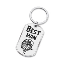 Load image into Gallery viewer, Motivational Gift Keychain for Best Man Husband Fiance Boyfriend Valentines Day Birthday Wedding Christmas Day Father’s Day Gifts for Father Brother Friide Groom from Daughter Son Family Pendant Charm
