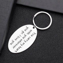 Load image into Gallery viewer, Couple Keychain Valentines Day Gift for Boyfriend Girlfriend Birthday Wedding Anniversary for Husband Wife Long Distance Relationship Christmas Stocking Stuffer for Couples Lovers Him Her
