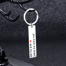 Load image into Gallery viewer, Funny Valentine Keychain for Boyfriend Girlfriend Birthday Anniversary Gifts for Husband Wife Men Women You Have My Heart Wedding Key Chain for Fiance Groom Hilarious Couple Present Jewelry
